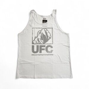 ​UFC Fist Tank Top White For Men Size Large - New